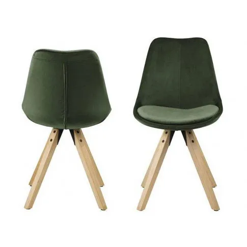Krzesło zielone z oparciem do salonu Besso 2X