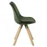 Skandynawskie zielone krzesło do salonu Besso 2X