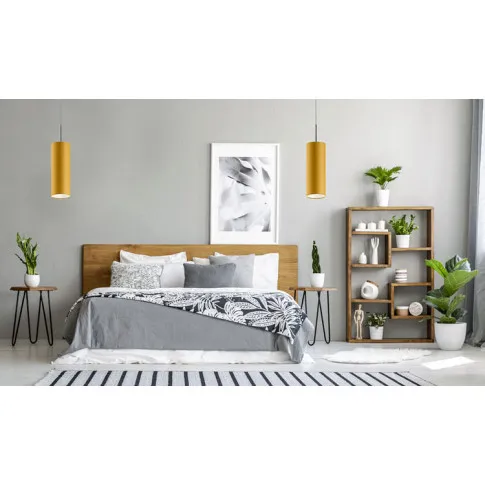 Wizualizacja sypialni z użyciem designerskiego żyrandola EX906-Elbi