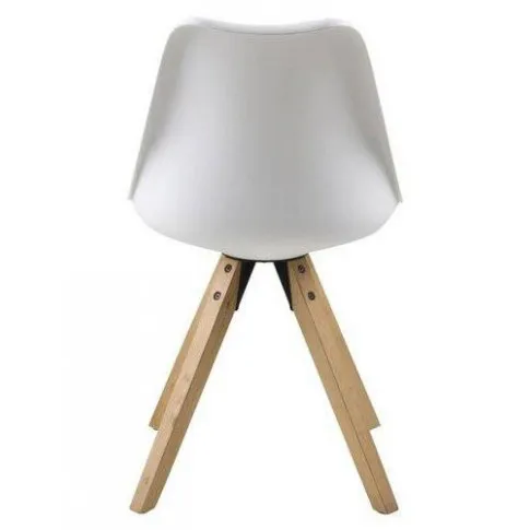 Krzesło do salonu ze skórzanym siedziskiem Besso 3X