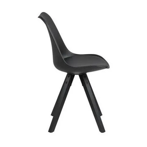 Krzesło do salonu czarne Besso 3X