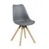 Szare krzesło z oparciem Besso 3X