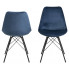 Niebieskie krzesło glamour Carpon