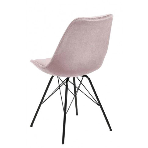 Różowe tapicerowane krzesło Carpon