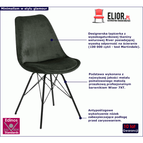 Zielone krzesło Carpon