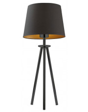 Lampa stołowa trójnóg na czarnym stelażu - EX920-Bergel - 5 kolorów w sklepie Edinos.pl