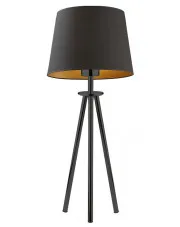 Lampa stołowa trójnóg na czarnym stelażu - EX920-Bergel - 5 kolorów