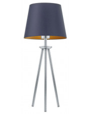 Lampa ze stożkowym abażurem na srebrnym stelażu - EX921-Bergel - 5 kolorów w sklepie Edinos.pl