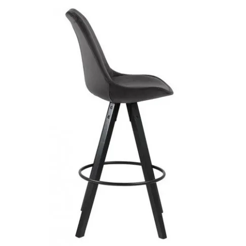 Szary stołek z oparciem Aronda 2X