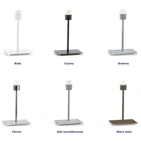 Kolorystyka stelaży lampki EX942-Amalfo