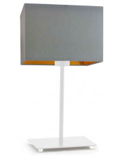Lampka na szafkę nocną na białym stelażu - EX944-Amalfes - 5 kolorów w sklepie Edinos.pl