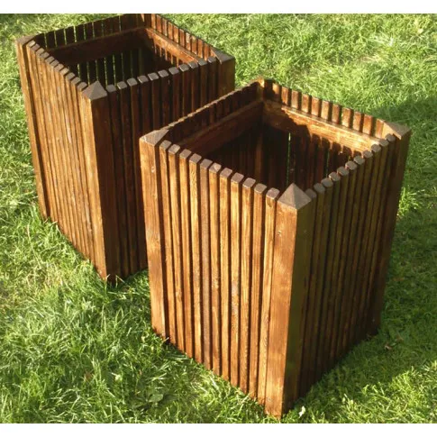 Drewniana duża donica ogrodowa Sonata