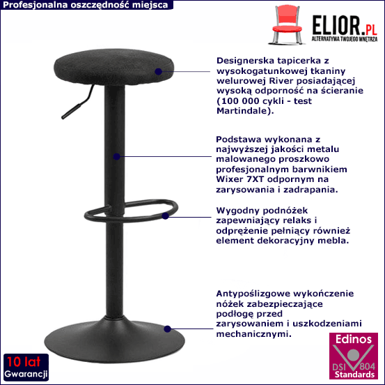 Czarny hoker Lefter 2X