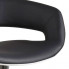 Szczegółowe zdjęcie nr 6 produktu Biało-czarny stołek barowy z oparciem - Derto 2X