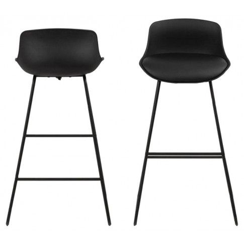 Czarne krzesło barowe Anon