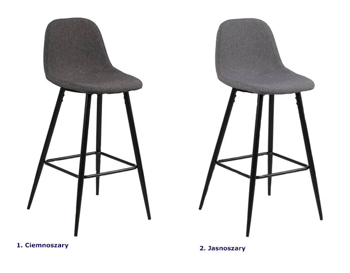 Nowoczesny stołek barowy Ingram 2X