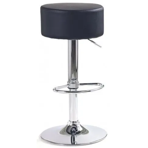 Zdjęcie produktu Okrągły hoker obrotowy Levia - czarny.