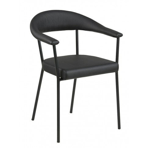 Czarne krzesło Raffo wygodne