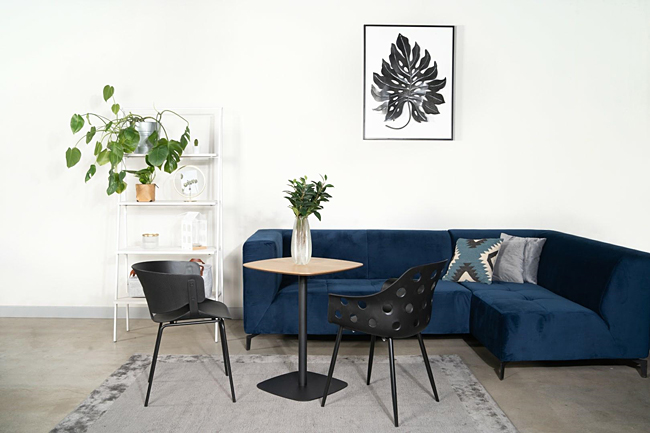 Designerskie krzesło Masero czarne - do jadalni