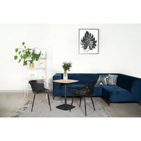 Czarne krzesło Alpo wygodne