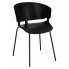 Czarne krzesło Nalmi modne