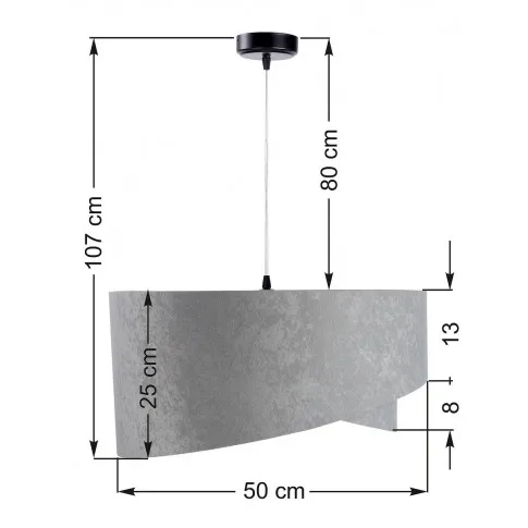 Wymiary lampy wiszącej EX974-Tamo