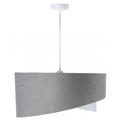 Nowoczesna lampa wisząca z szaro-srebrnym abażurem EX979-Rosil