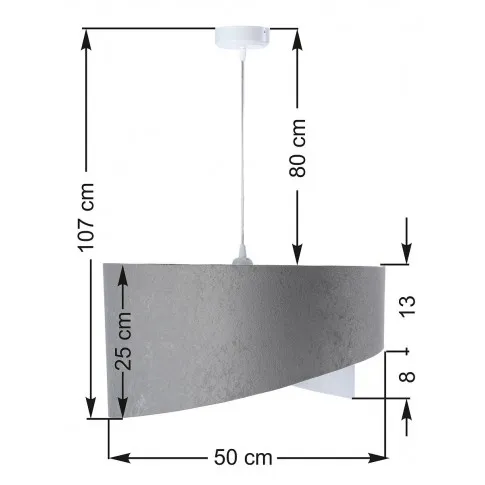 Wymiary lampy wiszącej EX981-Elasi