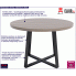 Loftowy stół z blatem w kolorze dąb brunico Evert