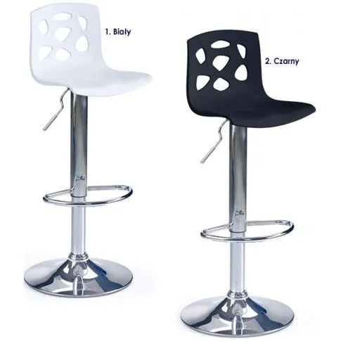 Zdjęcie czarny hoker barowy z oparciem Zenu | Edinos.pl