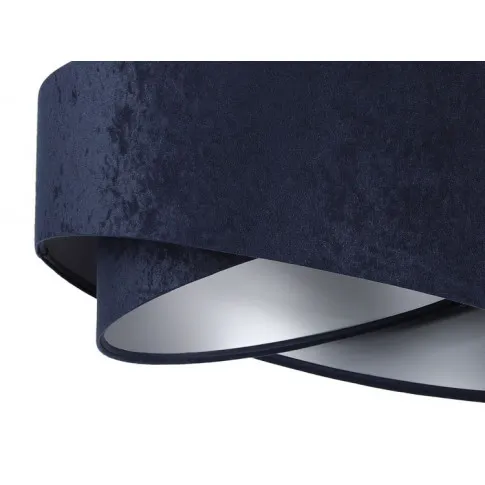 Welurowy abażur ze srebrnym wnętrzem lampy EX985-Leris