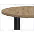 Industrialny stół z okragłym blatem dąb artisan Inger