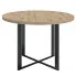 Stół z okragłym blatem dąb artisan Inger