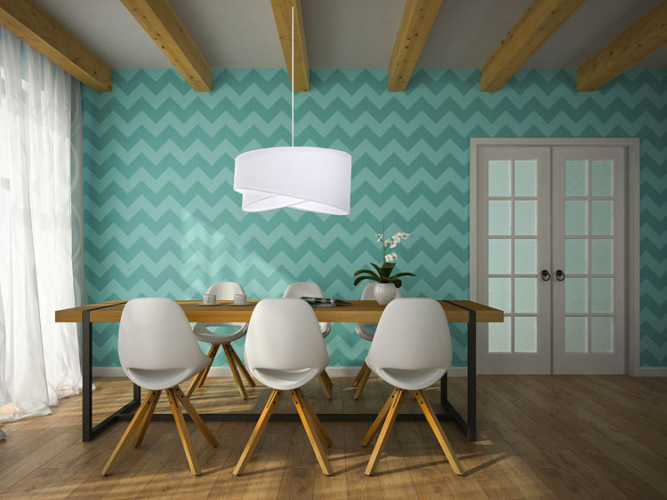 Welurowa lampa wisząca z asymetrycznym abażurem EX988-Golur