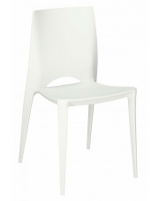 Minimalistyczne krzesło białe - Mimmo w sklepie Edinos.pl