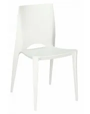 Minimalistyczne krzesło białe - Galis w sklepie Edinos.pl