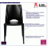 Czarne krzesło Mimmo minimalistyczne