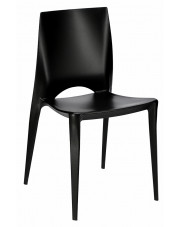 Minimalistyczne krzesło czarne - Mimmo w sklepie Edinos.pl