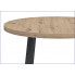 Industrialny stół z okragłym blatem dąb artisan Jens1