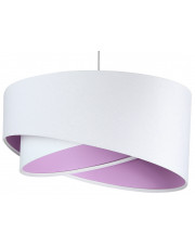 Biało-liliowa asymetryczna lampa wisząca - EX990-Rezi w sklepie Edinos.pl