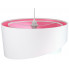 Biało-różowy abażur lampy EX990-Rezi