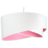 Biało-różowa lampa wisząca z abażurem - EX990-Rezi