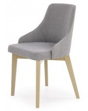 Krzesło tapicerowane styl skandynawski Altex - popielate w sklepie Edinos.pl