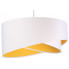 Minimalistyczna lampa wisząca z biało-żółtym abażurem EX990-Rezi