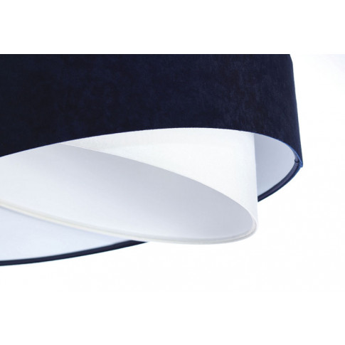 Granatowo-biały abażur lampy EX995-Rema