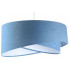 Niebieska lampa wisząca z welurowym abażurem EX996-Alias
