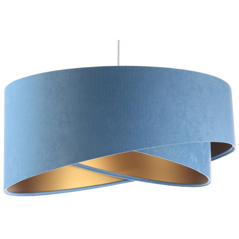 Niebiesko-złota lampa wisząca z abażurem EX996-Alias