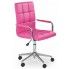 Obrotowy fotel dla dziewczynki Amber 2X - różowy