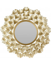 Okrągłe lustro złote w stylu glamour - Estamo w sklepie Edinos.pl