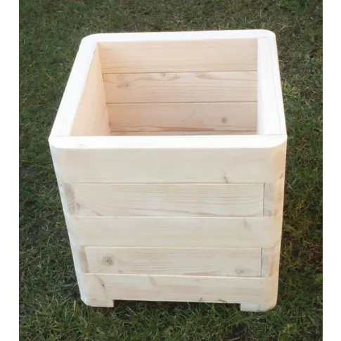 Drewniana minimalistyczna duza donica ogrodowa Panoma